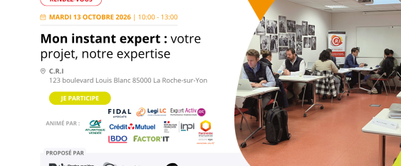 Espace création d'entreprise la roche sur yon agglomération - Mon Instant Experts 
